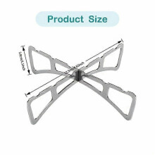 Stainless Steel Folding Steaming Rack, Butterfly Hollow Design, Portable Heat-Insulated Camping Cooking Tool, 12.5cm Diameter