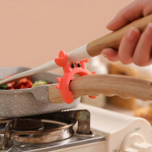 Silicone Spoon Rest Set of 2, Cute Crab Design, Heat-Resistant Spoon Holder for Kitchen Utensils and Spatulas, Countertop Cooking Tools Organizer