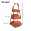 1Pcs Fruit Food Vegetable Bamboo Woven Basket Handwoven 3 Layers Standing Tray Multi-Function Storage Basket for Kitchen 6