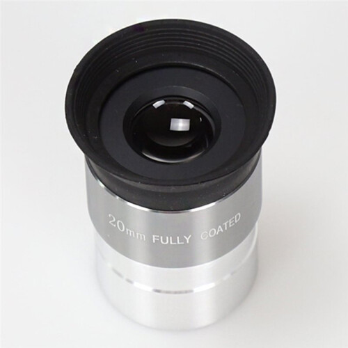 Ocular de Telescópio de 1,25 Polegadas com Vidro Totalmente Revestido e Roscas de Filtro M28.6x0.6mm 20mm Ocular 1