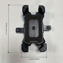 Phone Mount for Motorcycle Bicycle, ABS Automatic Lock 4-Claw Design, 360 Rotatable Handlebar Holder for Electric Bike Scooter, Black