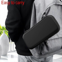 Heavy-Duty Hard Protective Case for Handheld Gaming Consoles, Travel Storage with Strap and Tablet Pocket