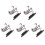 5X Magnetisk Akustisk Pickup för Gitarr Svart 1