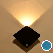 Diamond Motion Sensor Wall Light, Warm Yellow Night Light for Bedroom Porch Balcony Hallway, Battery-Operated (Batteries Not Included)