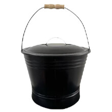 Balde de Carvão para Lareira, Balde Quente para Uso Interno e Externo, Balde para Ferramentas de Lareira, Balde para Limpeza de Carvão.