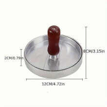 Aluminum Alloy Non-Stick Burger Press Patty Maker, 1-Piece 4.5 Inch for Beef Veggie Cheese Patties, BBQ Grilling Tool