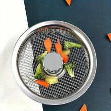 Stainless Steel Sink Strainer 3.26 Inch Mesh Filter, Fine Mesh Drain Strainer for Kitchen Bathroom Laundry Sink, 1 Pack