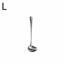 (Large, Silvery) 304 Stainless Steel Long Handle Duckbill Slotted Spoon, Commercial Grade Cooking Utensil for Soup Hot Pot Stir Fry
