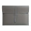 (Grey) PU File Bag with Lychee Pattern, A4 Size Thickened Large-Capacity Office Storage Bag, Flap Closure for Preventing Falling 1