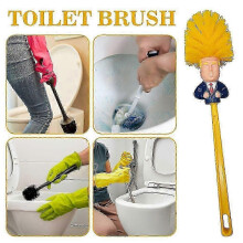 (B and base) Funny Donald Trump Toilet Brush Cleaner MAGA Novelty Gift for Bathroom