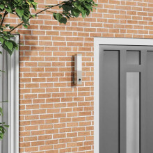 vidaXL Outdoor Wall Light Silver 10.5 x 6 x 33 cm