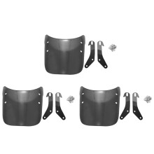 3X Motorcycle Headlight Fairing Windshield Windscreen Compatible for Bonneville 2001-2017,T100 2003-2017(Smoke)