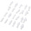 500Pcs HO Scale 1:100 White Model People Unpainted Train Figures 2