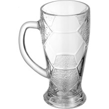 Cană de bere mare din sticlă de 600 ml cu mâner, pahar de băut pentru bucătărie de acasă, cadou practic