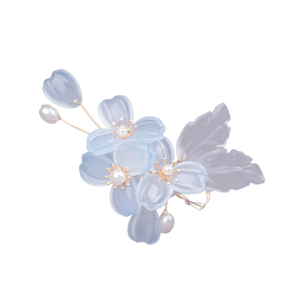Creation-3C Pearl Flower Hair Clips For Thick Hair