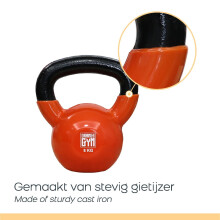 Orange Gym - Kettlebell en vinyle - 6KG