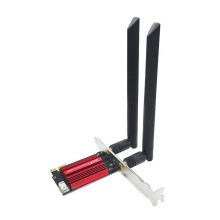7265AC WiFi5 Card 1200M Dual Band 2.4G/5G BT4.2 PCI-E Wireless WIFI Adapter with 8DB Antenna for Win7 Win8 Win10 Win11