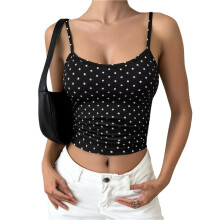 Womens Y2K Hot Girl Style Fashion Casual Sleeveless Halter Neck Top Summer Going Out Wear Black L