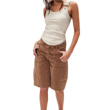 Women Buckle Ribbed Tank Top Crew Neck Sleeveless Going Out Tops Teen Girls Y2K Vintage Tanks White S