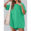 Rompers for Women Casual Short Sleeve Oversized Athletic Workout Romper Deep Pockets Light Green M 2