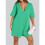 Rompers for Women Casual Short Sleeve Oversized Athletic Workout Romper Deep Pockets Light Green M 5