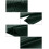 Herren Rippstrick Kurzarm Knopf-Front Klassisches Freizeithemd mit Kragen Grün M 6