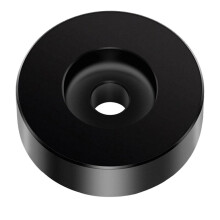 Vinylplaatadapter EP Draaitafel Middengat Spindel voor 7 Inch 45 Toeren LP Vinylplatenspeler met Groot Gat, Zwart