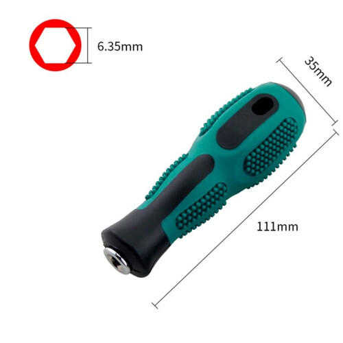 3pcs/Set Hexagonal Screwdriver Bit Holder Handle with Non-Slip Extension Hand Tool 1