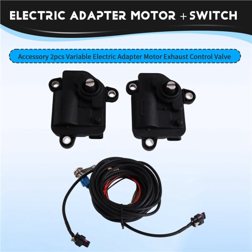 Car Accessory 2pcs Variable Electric Adapter Motor Exhaust Control Valve One-Key Button Remote Dual Kit  Systems 2