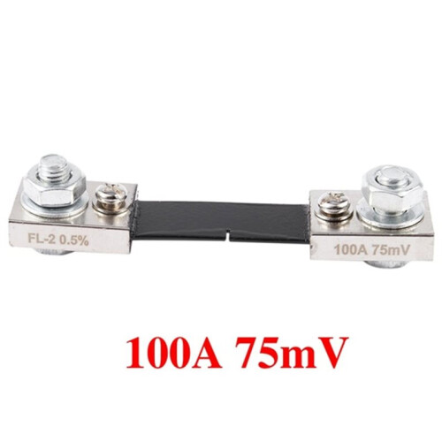 External Shunt Resistor for Digital Ammeter -100A, 75mV 2