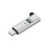 Type-C 4K@60Hz 1080P Virtual Display Adapter USB C DDC EDID Dummy Plug Headless  Display Emulator Silver Gray 1