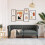 VidaXL vidaXL Sofa Dark Grey 182.5 x 74.5 x 74.5 cm Polyester 2