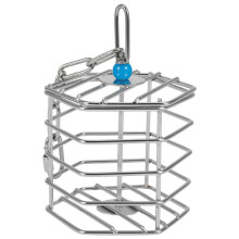 3X Pet Bird  Squirrel Bold Stainless Steel Food Hanging Cage Foraging Toys Macaw Cockatoo Hunt Feeder