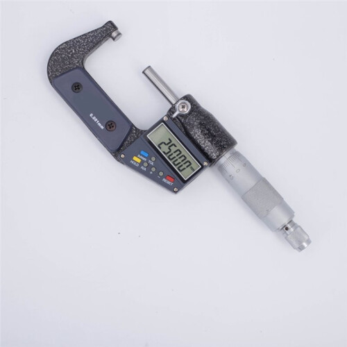 Digital Micrometer 0.001mm Electronic Outside Micrometers Chrome Plated Caliper Gauge Measure Tools Data Output 50-75mm 2