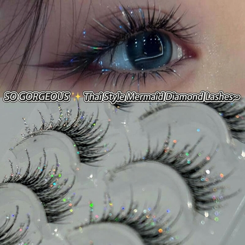 Zhouq-Outdoors (A) Rhinestone Fairy Lashes For Stage & Photo