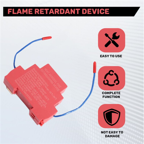 Retardant Device DIN Rail Stick- Dual- DesignEngine Compartment Non-Pollution Distribution Box/Cabinet Flame 1