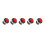 1 Set/30PCS Button  R13-507 Self Resetting Lock Free  Lock Free Button  Opening 16mm 2