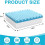 Egg Foam Crate Pad with High-Density Base for Long Sitting, Double Layer Design Disperse Pressure & Breathable Support 9