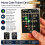 Morse Code Trainer Card -Interactive LED Audio Telegraph Practice Tool Real- Feedback Record Playback Portable PCB 6