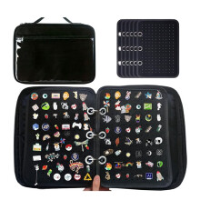 6 Pages Pin Books for Collectors, Enamel Pin Display Pages Pin Carrying Case, Travel Brooch Pins Display Bag