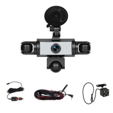 5 Kanaal Dash Cam 360 Dash Camera voor Auto'S 1080P met Loopopname Nachtzicht, 3.16inch Dash Cam voor en Achter
