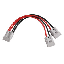 50A Y-Splitter Connector Heavy Duty 10AWG High Current Quick Release Cable for Winch Trailer and Off-Road Applications