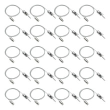 20-Pack Hexagon Garage Lights Lighting Suspension Cables Kit 3.28ft/1M Hexagon LED Lights Adjustable Steel Hanging Chain