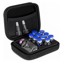 Peptide Case for Fridge, Bac Water for Peptides, 3ml Vial Storage, Insulin Fridge Holder Storage Cases, Travel Case