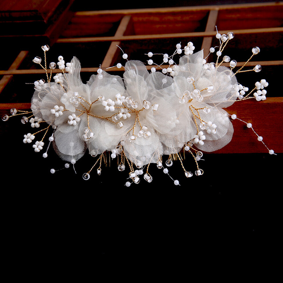 Dcph-Clothing (Hair Comb) Pearl Wedding Hair Comb For Women