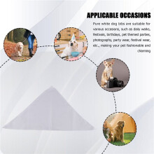 15 Pcs Sublimation Blank Pet Bandana Heat Transfer Washable DIY Triangle Dog Scarf Bibs Kerchief for Dogs Puppy Cats