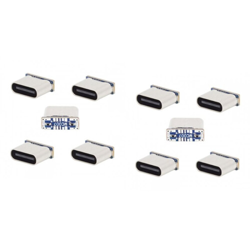 10pcs MC007 MicroUSB to Type-C Adapter Board Charging Data Transmission PCB Board Repair Replacement Connector