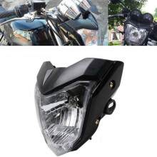 Motorfiets Koplamp Koplamp Lamp met Lamp Beugel Montage voor FZ16 YS150 FZER150 FZER 150 FZ 16 Amber, Zwart