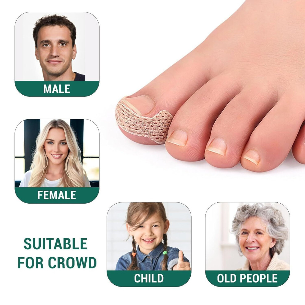 Hue-Grain Ingrown Toenail Patches - Flexible & Comfortable