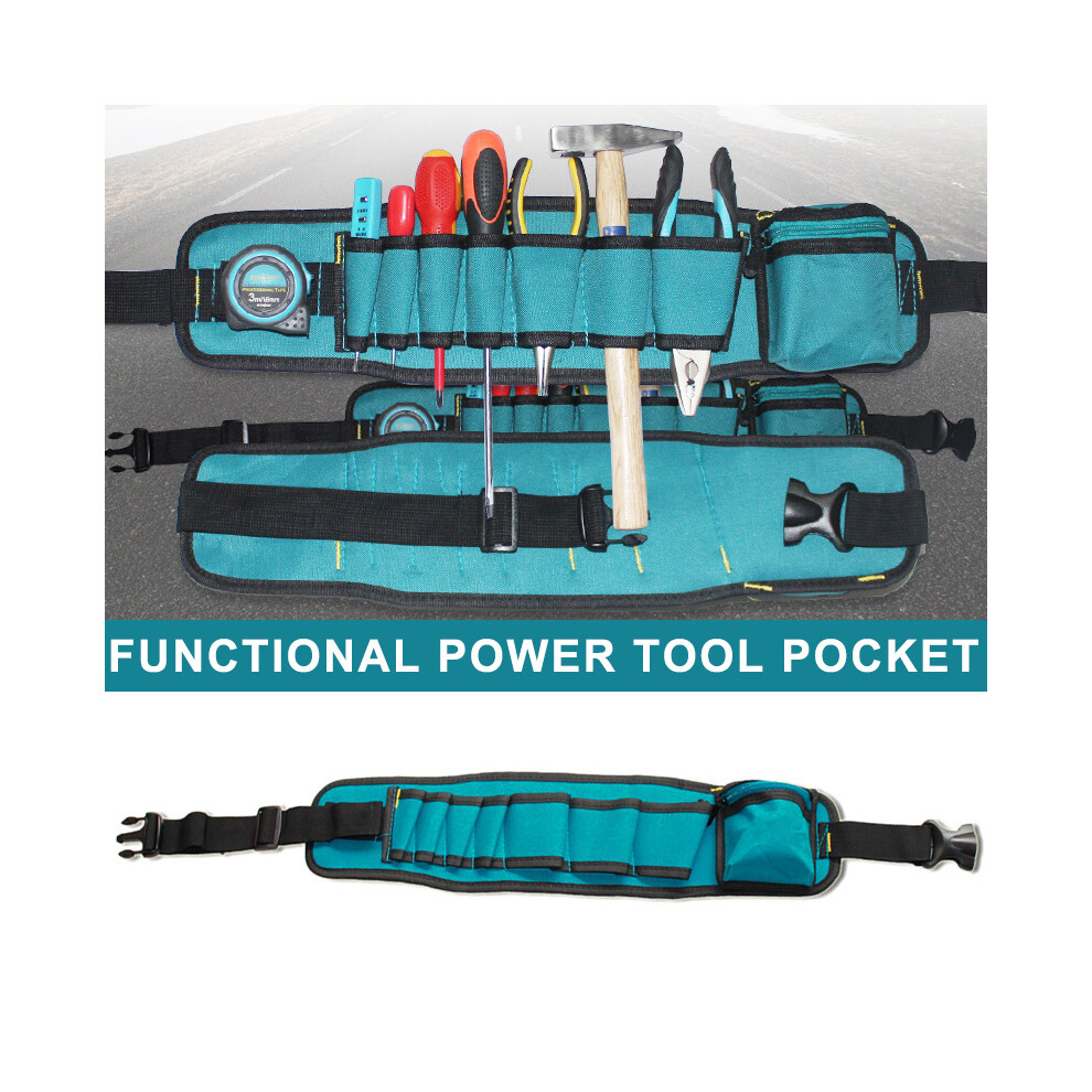 Multifunctional Tool Waist Bag Oxford Waterproof Pockets For Electrician Repairing 6935060908055